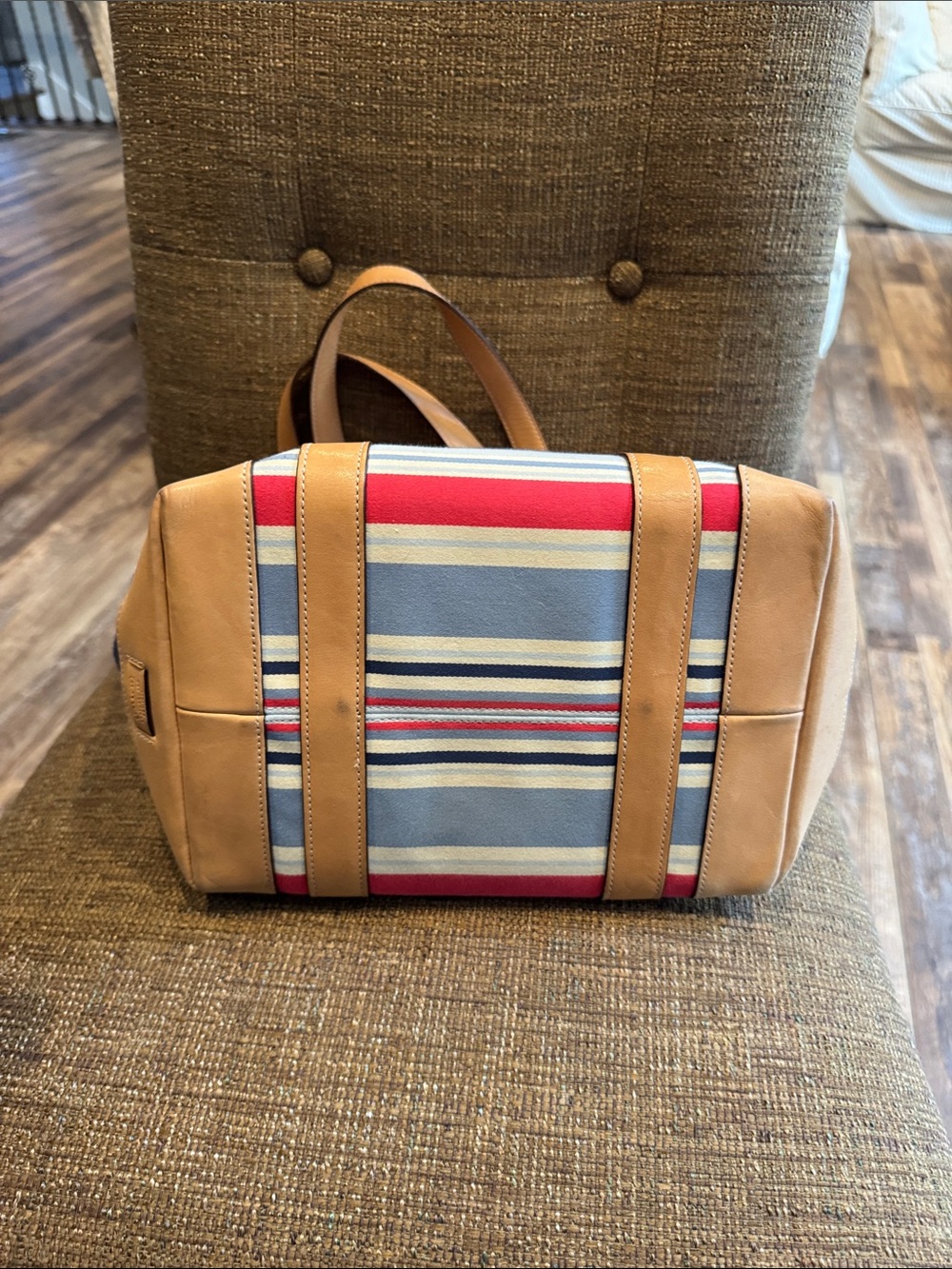 Coach vintage Hampton multicolor canvas tote bag & wristlet wallet with hangtag - Picture 6 of 12
